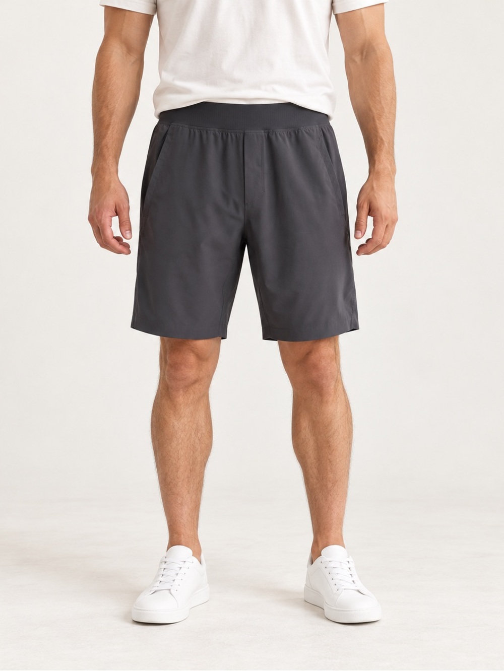 Lululemon Men's Shorts 9" Inseam With Liner Gray Active Training Running Size M